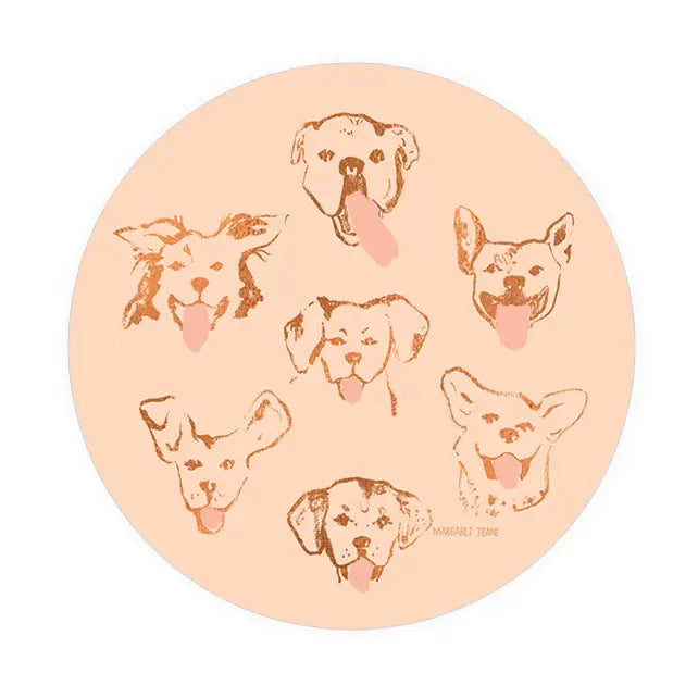 Dog Kisses Seedlings Coaster (Set of 2)