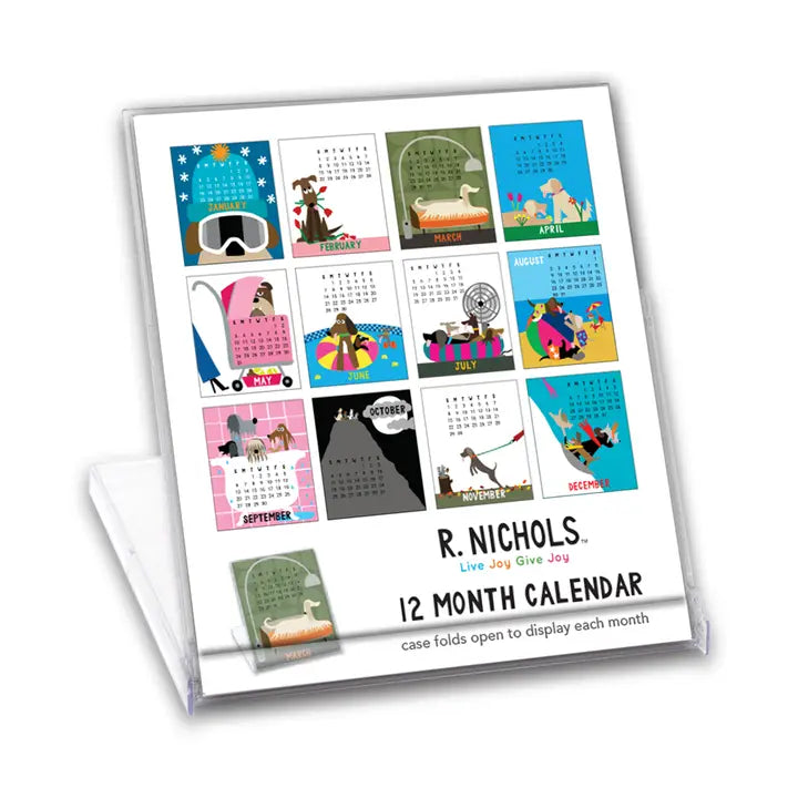 Dog Desk Calendar 2026