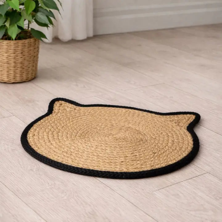 Cat Bowl Placemat - Black Edges