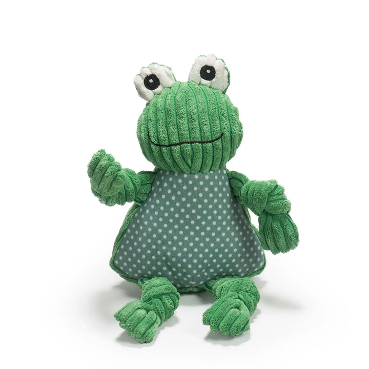 Fergie Frog Knottie Plush Dog Toy (Small & Large)