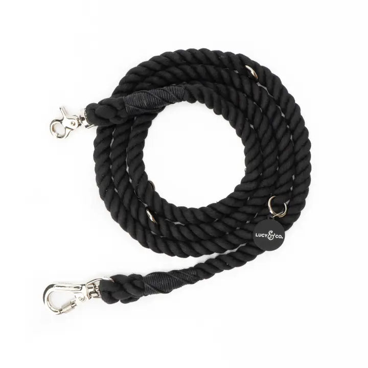Lucy & Co Hands-Free Rope 7.5 Foot Length Leash (4 colors)