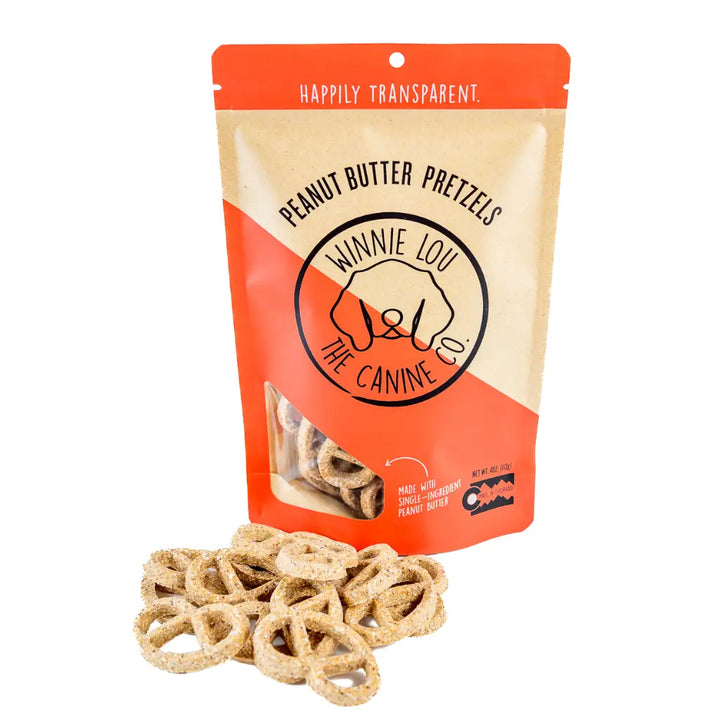 Peanut Butter Pretzels - Dog Treat (4oz bag)
