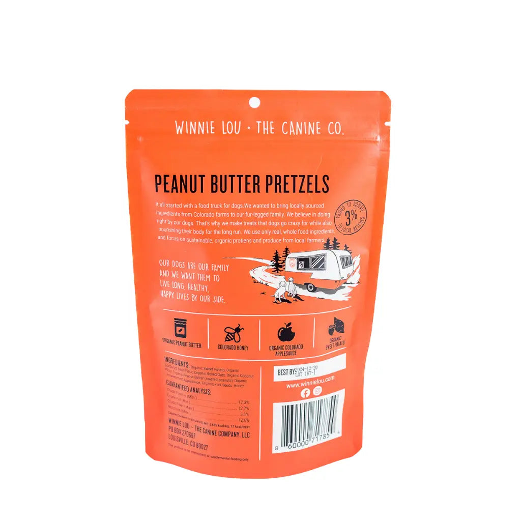 Peanut Butter Pretzels - Dog Treat (4oz bag)