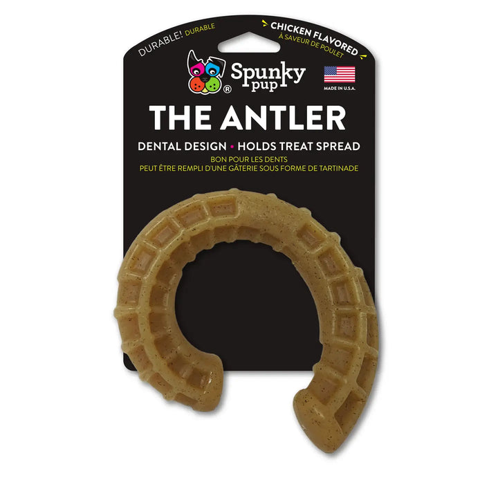 Spunky Pup- Hard Chew Nylon Antler (Chicken Flavored)