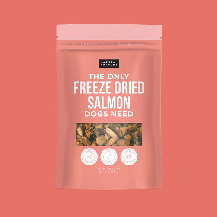 The Only Freeze Dried Salmon Dogs Need (3oz bag)