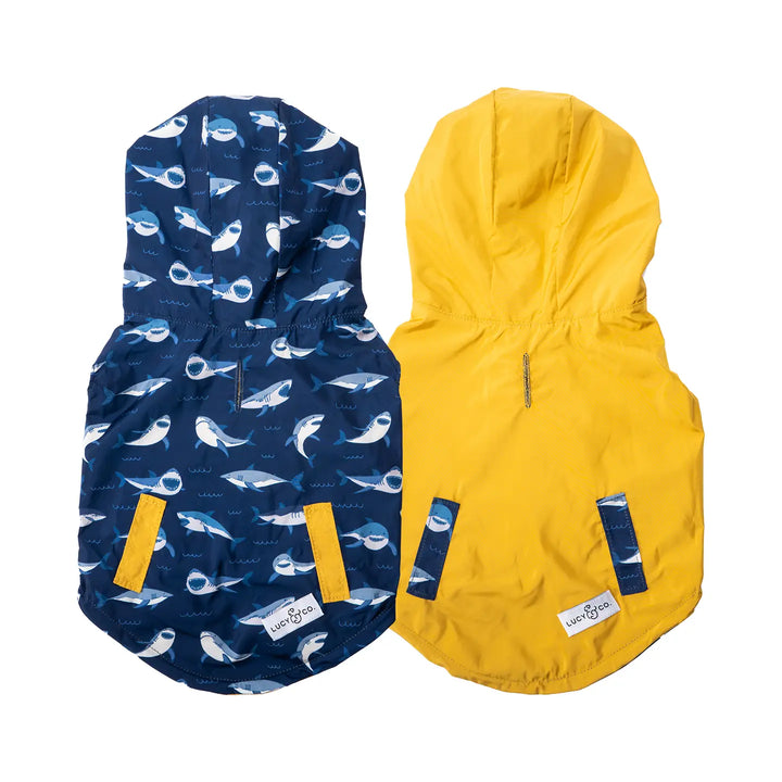 Lucy & Reversible Raincoat For Dogs (Lucky Ducky)